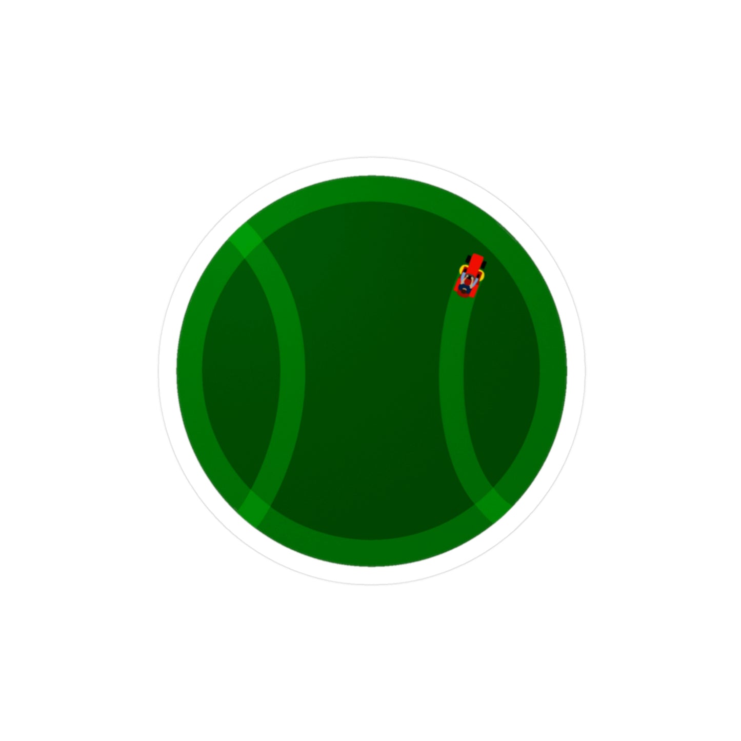 Baseball Grass Ball Sticker | At The Ballpark Apparel