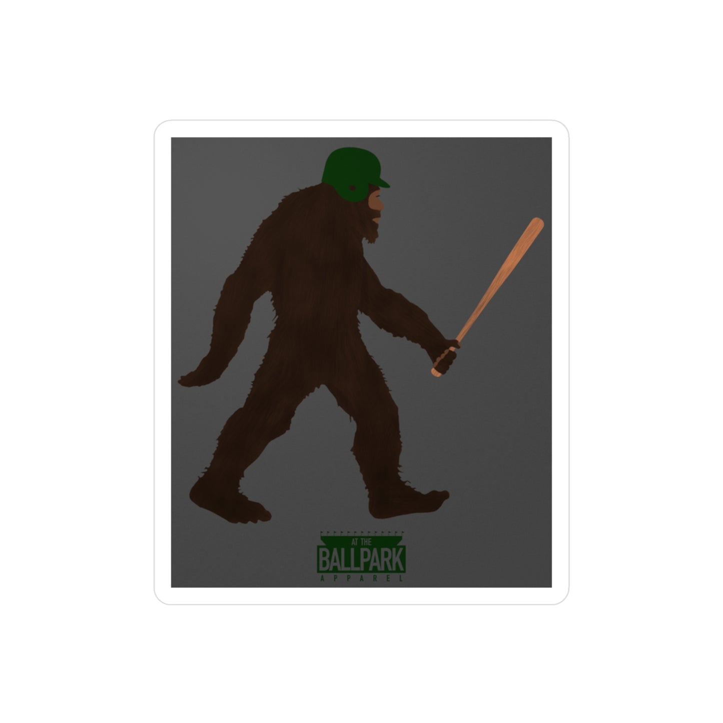 Sasquatch the Slugger Sticker | At The Ballpark Apparel