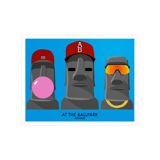 Mo'ai Mashers Sticker | At The Ballpark Apparel
