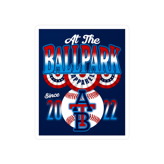 Vintage Stars and Stripes Sticker | At The Ballpark Apparel