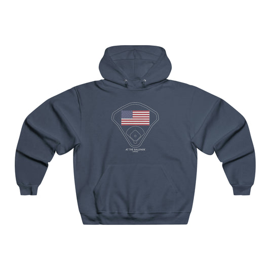 Stars and Stripes Across the Field Hoodie | At The Ballpark Apparel