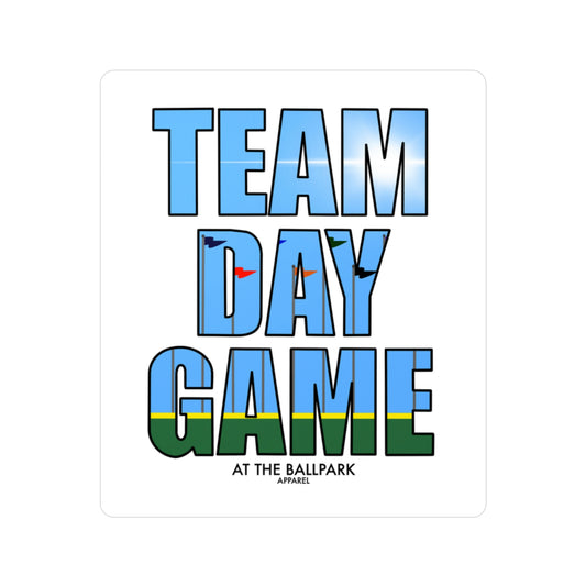 Team Day Game Sticker | At The Ballpark Apparel