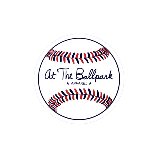 Stars and Stripes Baseball Sticker | At The Ballpark Apparel