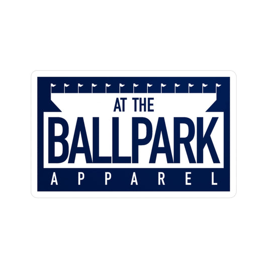 "At The Ballpark Apparel" Stadium Logo Sticker | At The Ballpark Apparel